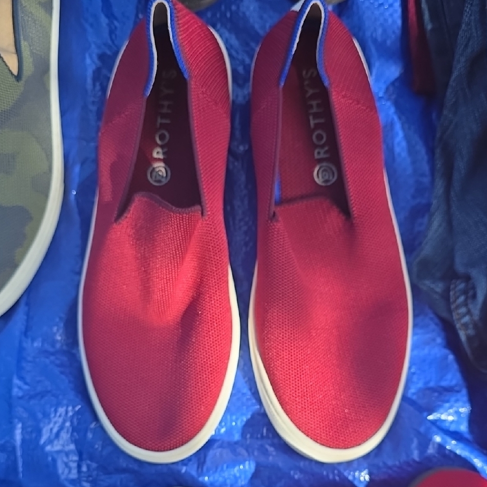 Rothy's Vibrant Red Slip-On Shoes
